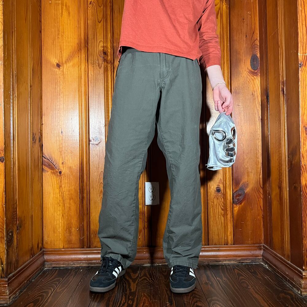 Wrangler 38x32 Utility Pants Olive Relaxed Straight